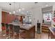 Kitchen with stainless appliances, ample cabinets, and a breakfast bar seating four at 9050 W Tropicana Ave # 1102, Las Vegas, NV 89147