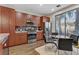 Spacious kitchen featuring stainless steel appliances, lots of cabinets, and room to dine at 9050 W Tropicana Ave # 1102, Las Vegas, NV 89147
