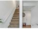 Carpeted staircase leading to the upper level of the home at 9050 W Tropicana Ave # 1102, Las Vegas, NV 89147