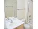 Bathroom with vanity, toilet, and shower/tub at 9672 Gunsmith Dr, Las Vegas, NV 89123