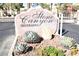 Stone Canyon Silverado community sign with lush landscaping and desert plants at 9672 Gunsmith Dr, Las Vegas, NV 89123