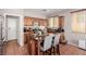 Well-equipped kitchen featuring an island with seating and stainless steel appliances at 11237 Gallery Echo St, Las Vegas, NV 89141
