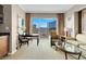 Comfortable living room features floor-to-ceiling windows with city views at 145 E Harmon Ave # 2917, Las Vegas, NV 89109