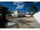 Large backyard area with desert landscaping and privacy wall at 172 Cloudcrest Dr, Henderson, NV 89015