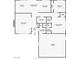 Layout of the house showcasing the kitchen, living room, bedrooms, bathrooms, and garage dimensions at 212 N Torrey Pines Dr, Las Vegas, NV 89107