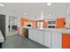 Open kitchen featuring long countertops, stainless steel appliances, and a seamless transition to other living spaces at 2221 Mohawk St, Las Vegas, NV 89146
