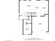 Detailed first floor plan showing kitchen, dining, living, bath, bedroom, foyer, garage and pantry layouts and dimensions at 4606 Engage St, North Las Vegas, NV 89031