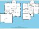 Detailed floor plan showing layout with dimensions of first and second floors, including living spaces and bedrooms at 5 Rampart Ct, Henderson, NV 89074