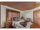 Beautiful bedroom with custom wood ceiling, plush bed, and elegant decor at 59 Desert Dawn Ln, Henderson, NV 89074