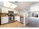 Bright kitchen featuring stainless steel appliances, white cabinets and updated counter tops at 8070 W Russell Rd # 2015, Las Vegas, NV 89113