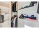 Organized closet with ample shelving and hanging space at 8255 Las Vegas Blvd # 1504, Las Vegas, NV 89123