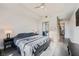 Sunlit bedroom with a comfortable bed, and ensuite bathroom at 8255 Las Vegas Blvd # 1504, Las Vegas, NV 89123