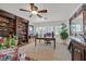 Office with custom shelving, lots of room to relax and enjoy. Well lit with bright sunny windows at 1465 Via Savona Dr, Henderson, NV 89052