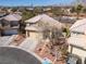 An elevated shot displays the home's well-kept landscaping and appealing curb appeal at 1501 Scenic Peak St, Las Vegas, NV 89144