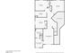 Detailed floor plan showcasing bedroom and bathroom layouts on the upper level at 1661 Warrenville St, Las Vegas, NV 89117