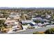 Aerial view of a single-story home and community, close to the city at 2870 Belcastro St, Las Vegas, NV 89117