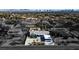 Edited aerial view of a single-story home close to the city in the desert at 2870 Belcastro St, Las Vegas, NV 89117