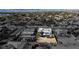 Monochrome aerial photo of home with highlighted lot, showcasing neighborhood at 2870 Belcastro St, Las Vegas, NV 89117