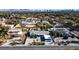 Aerial view of a single-story home close to the city with desert landscaping at 2870 Belcastro St, Las Vegas, NV 89117