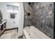 Modern bathroom featuring a tub, stylish shower, and sleek marble accents, offering a luxurious bathing experience at 2870 Belcastro St, Las Vegas, NV 89117