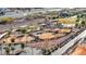 The aerial view displays a neighborhood park with playground equipment, shade structures, and walking paths at 370 Mano Destra Ln, Henderson, NV 89011