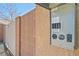 The exterior shot highlights the RV connection point at side of home at 5450 Barnwood Ct, Pahrump, NV 89061