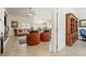 Open concept living area with living room, dining room, and hardwood floors at 5450 Barnwood Ct, Pahrump, NV 89061