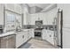 Stylish kitchen showcasing stainless steel appliances, white cabinetry, and granite countertops at 7621 Gosport Ave, Las Vegas, NV 89131