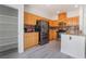 Kitchen showcases wood cabinets and stainless steel appliances at 9071 Mount Wilson St, Las Vegas, NV 89113