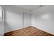 Bedroom with wood flooring and closet at 9529 Shallow Brook Cir, Las Vegas, NV 89117