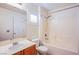 Bathroom with a shower-tub combination and modern fixtures at 9617 Fast Elk St, Las Vegas, NV 89143