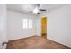 Cozy bedroom with ceiling fan and a walk-in closet at 9617 Fast Elk St, Las Vegas, NV 89143