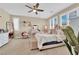 Charming bedroom featuring a vanity, shelving, and bright natural light at 10792 Crestview Pointe Ave, Las Vegas, NV 89166