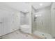 Modern bathroom featuring a soaking tub and separate tiled glass enclosed shower at 200 W Sahara Ave # 3004, Las Vegas, NV 89102