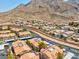 A beautiful aerial view of the community nestled at the base of a mountain at 2110 Los Feliz St # 1037, Las Vegas, NV 89156