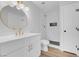 Modern bathroom featuring a marble shower and a new sink with golden fixtures at 2110 Los Feliz St # 1037, Las Vegas, NV 89156