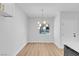 Dining room with recessed lighting and a stylish light fixture, neutral walls, and beautiful flooring at 2110 Los Feliz St # 1037, Las Vegas, NV 89156