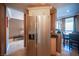 Bright kitchen featuring stainless steel refrigerator, neutral cabinets and breakfast area at 220 E Flamingo Rd # 129, Las Vegas, NV 89169