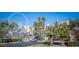 View of the parking lot in front of the condo, with High Roller in the background at 220 E Flamingo Rd # 129, Las Vegas, NV 89169