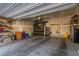 Spacious garage with ample storage shelving, offering organization and convenience at 2901 Bahama Yellow Ave, North Las Vegas, NV 89086