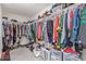 Spacious walk-in closet with ample hanging and storage space for clothes and accessories at 2901 Bahama Yellow Ave, North Las Vegas, NV 89086