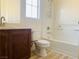 Bathroom featuring a tub and shower combination with a single sink at 3525 Hammock St, Las Vegas, NV 89147