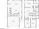 Detailed floor plan showcasing layout of the home's first and second floors with clearly marked room dimensions at 5691 Tinar St, Las Vegas, NV 89113