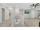Loft featuring carpet, and adjacent bedrooms and bathroom at 6619 Frosted Harvest Ave, Las Vegas, NV 89108