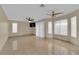 Spacious living area with ceiling fans and lots of natural light at 738 Panhandle Dr, Henderson, NV 89014
