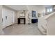 Bright foyer features tile flooring, staircase, and a stylish decor at 7711 Spanish Lake Dr, Las Vegas, NV 89113