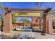 Welcoming entrance to a neighborhood playground with visible play structures and picnic areas at 9611 Trattoria St, Las Vegas, NV 89178