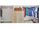 Walk-in closet featuring built in shelving and ample storage at 10368 Pima Crossing Ave, Las Vegas, NV 89166