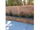 A block wall with some flowers and trees in the backyard at 1163 Spanish Armada Rd, Las Vegas, NV 89123