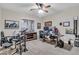 Comfortable home office featuring guitars, drums, and an ergonomic workstation setup at 1486 Neyland Dr, Henderson, NV 89012